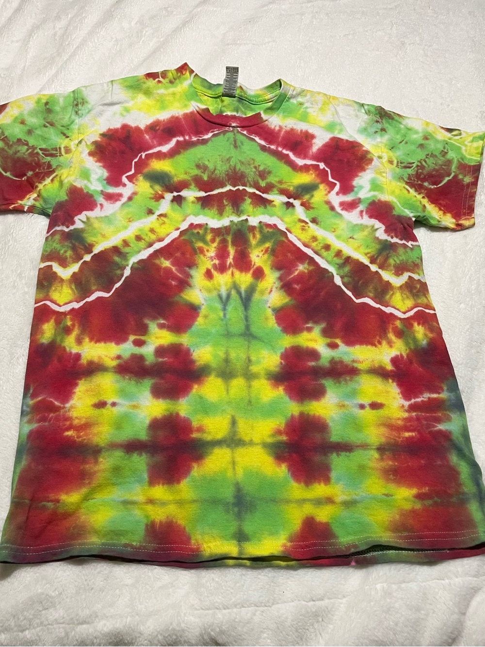 New Tie-DyeT-Shirt - Red, Yellow & Green